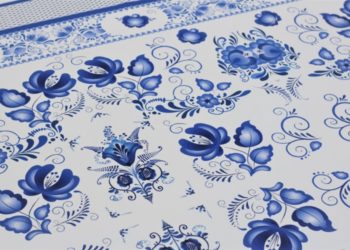 Основные сведения о ткани в стиле гжель: какими преимуществами она обладает