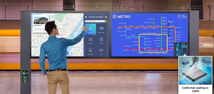QM32R-B: интерактивная панель Samsung для современного офиса и обучения
