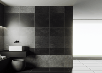Эффектная черная плитка для современного интерьера: идеи, форматы, сочетания