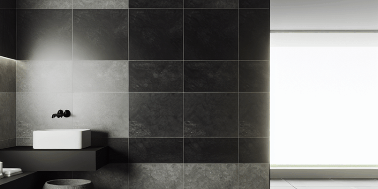 Эффектная черная плитка для современного интерьера: идеи, форматы, сочетания